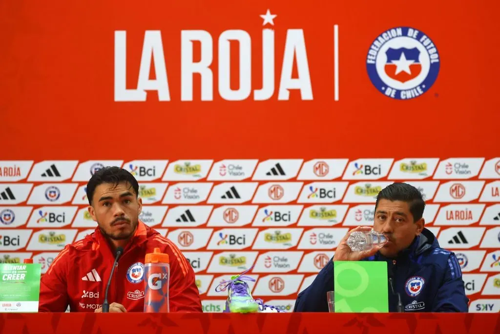 Gabriel Suazo y Nicolás Córdova en conferencia de prensa