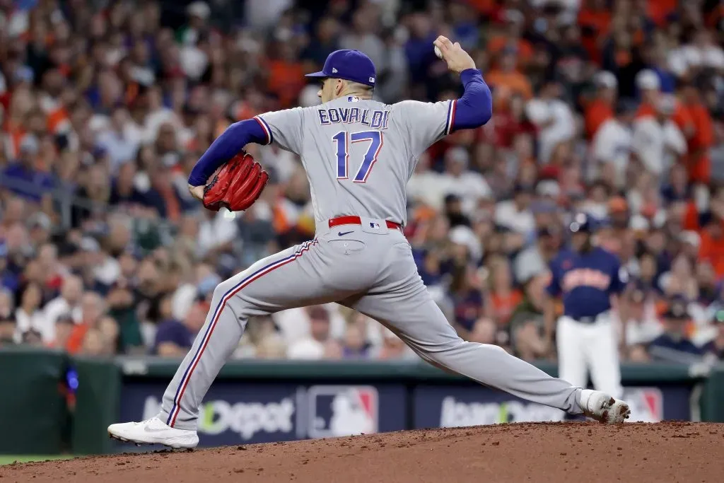 Nathan Eovaldi 6 IP | 5 H | 3 R | 1 BB | 9 K | Juego 2 ALCS 2023 (Foto: Getty Images)