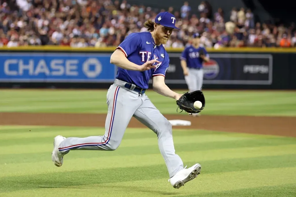 Jon Gray 3 IP | 1 H | 0 R | 0 BB | 3 K | Juego 3 Serie Mundial 2023 (Foto: Getty  Images)