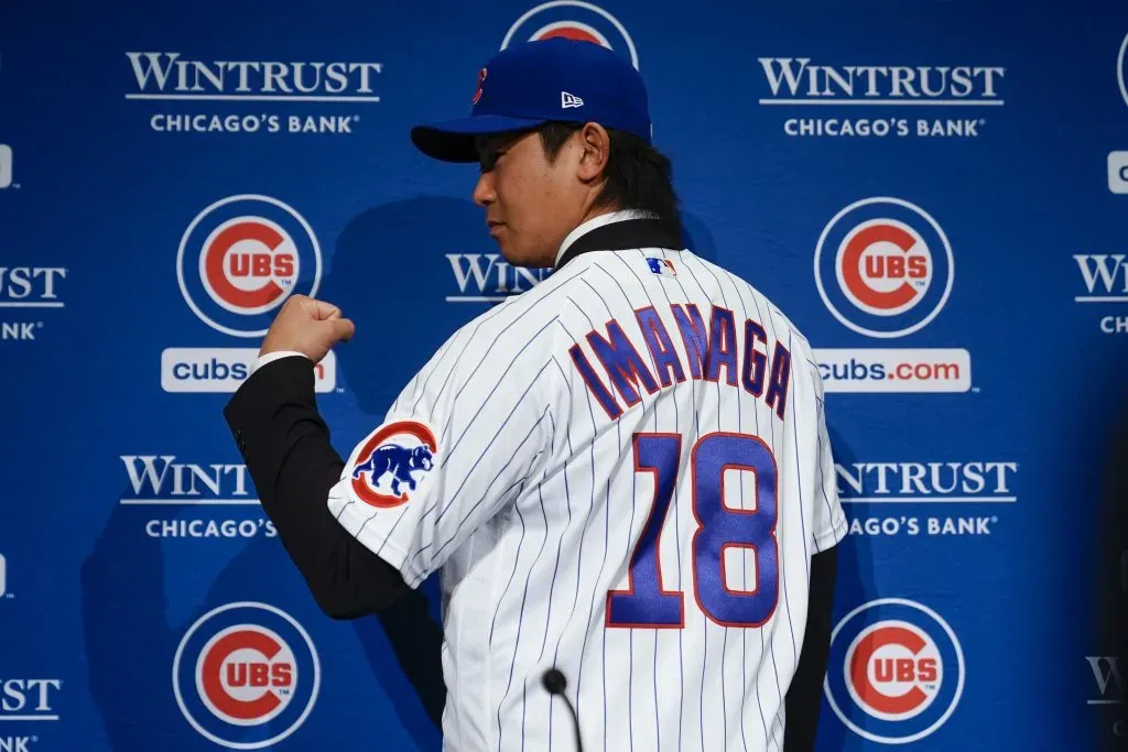 Shota Imanaga (4, $53 M) se presentó oficialmente con Cubs este viernes (Foto: Getty Images)