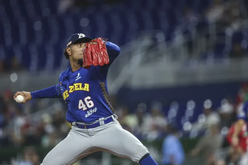 Ricardo Pinto 5 IP | 6 H | 1 R | 2 BB | 8 K vs México SDC Miami 2024 (Cortesía CBPC)