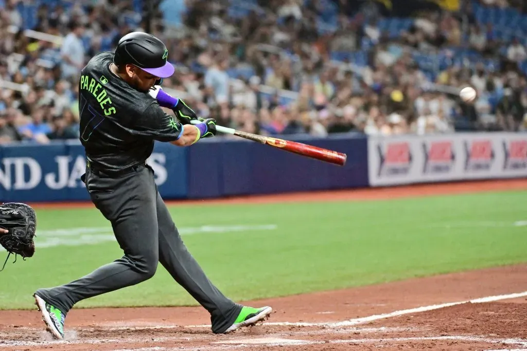 Isaac Paredes está consolidado como el tercer bases titular de los Rays de Tampa Bay (Getty Images)