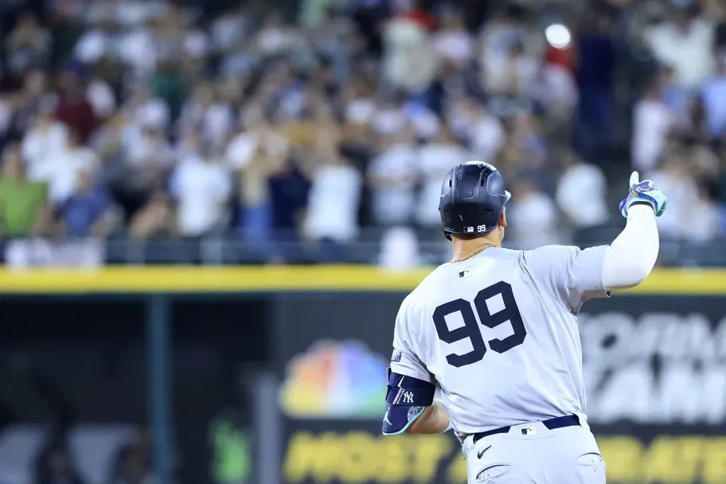 Aaron Judge es el séptimo pelotero con más cuadrangulares en la historia de los Yankees de Nueva York (300) | al 15 de agosto 2024 (Getty Images)