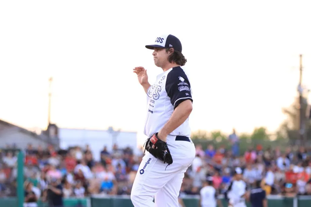 Robert Stock 9 IP | 4 H | 0 R | 0 BB| 9 K vs Algodoneros de Unión Laguna | Juego 2 Serie de Zona | 14 de agosto 2024, Parque La Junta (Cortesía)