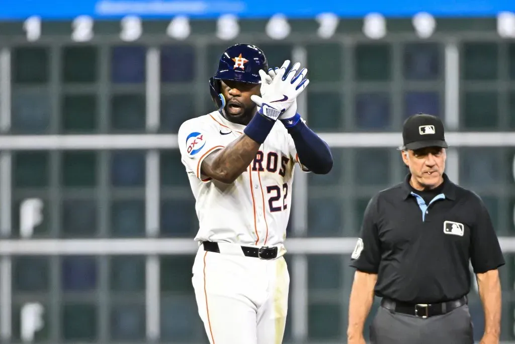 Jason Heyward debutó con Astros horas después de anunciarse su firma con el equipo | 29 de agosto 2024, Minute Maid Park (Getty Images)