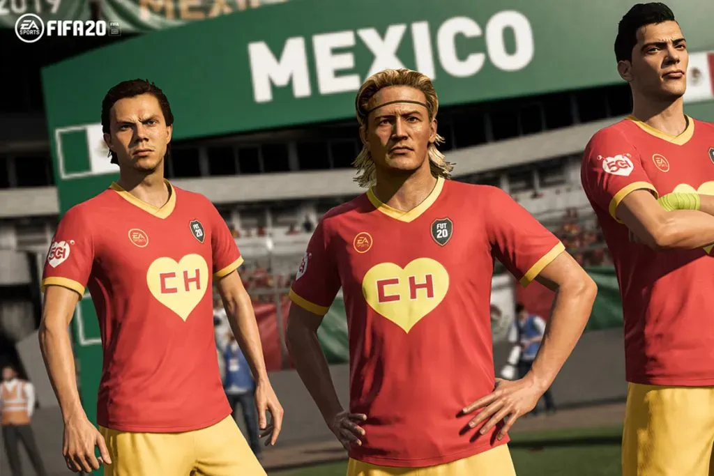 Equipo del Chapulín Colorado en el FIFA 20. Ahora, Ted Lasso seguirá sus pasos en el FIFA 23