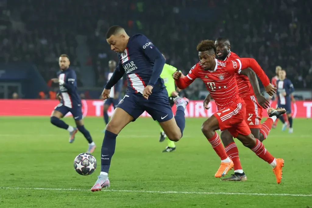 Kylian Mbappé en el duelo ante el Bayern Munich (Getty Images)