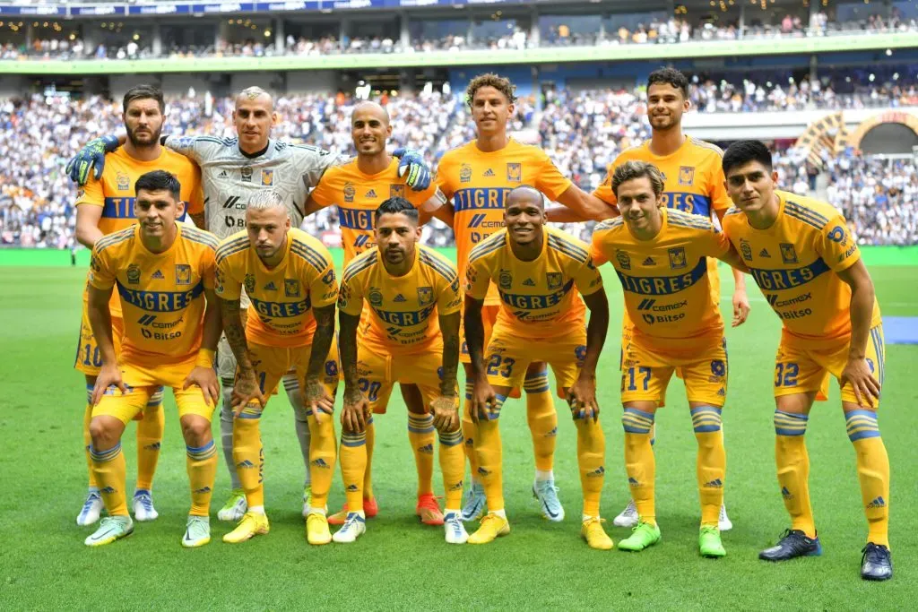 Monterrey, Nuevo León, 20 de agosto de 2022. , durante el partido de la jornada 10 del torneo Apertura 2022 de la Liga BBVA MX, entre los Rayados de Monterrey y los Tigres de la UANL, celebrado en el estadio BBVA. Foto: Imago7/ Juan Angel Ovalle