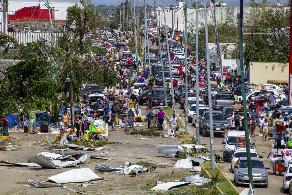 Así lucen las calles de Acapulco tras el paso del Huracán Otis (Getty)