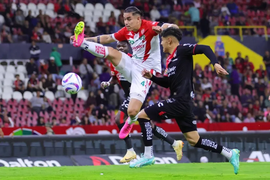 Atlas y Necaxa durante el partido de la jornada 17 del torneo Apertura 2023 de la Liga BBVA MX. Foto: Imago7