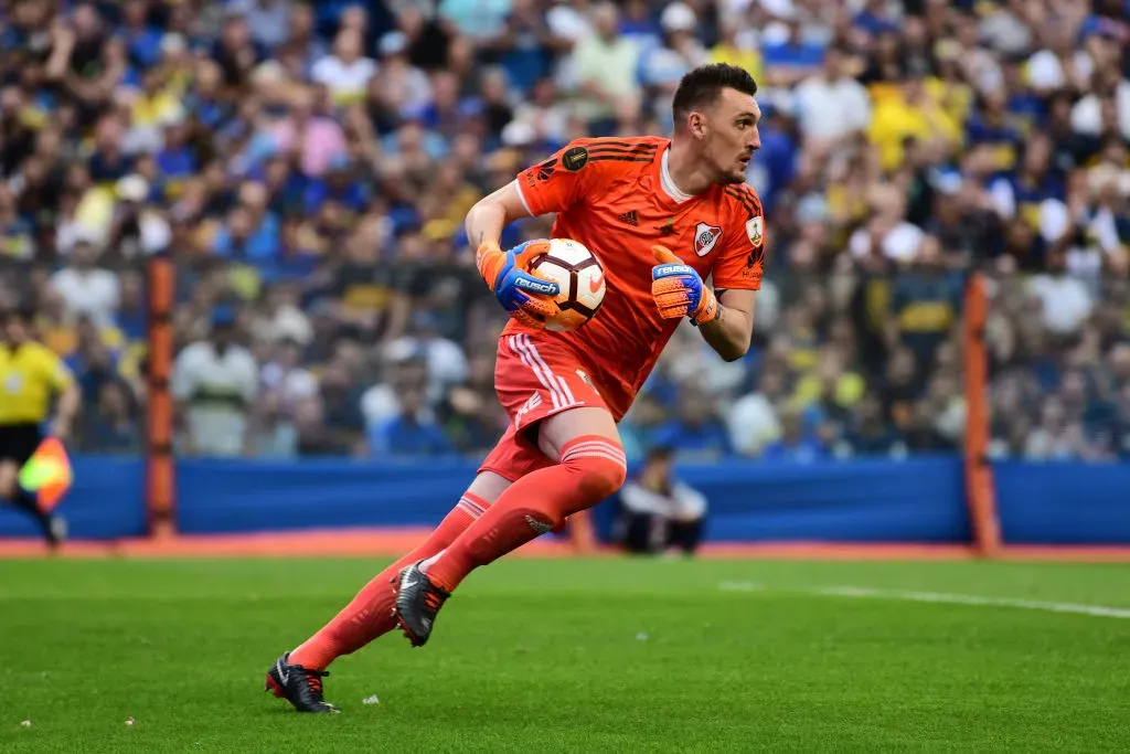 Franco Armani en acción durante el 2018. (Foto: Getty)