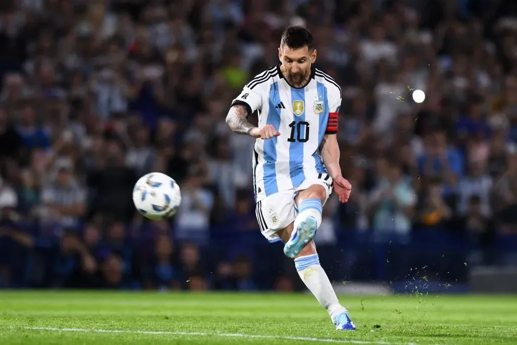 Messi vs Uruguay. (Foto: Getty).