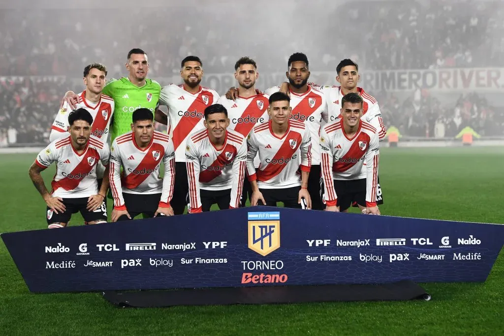 Los once de River que jugaron el último partido ante Tigre.