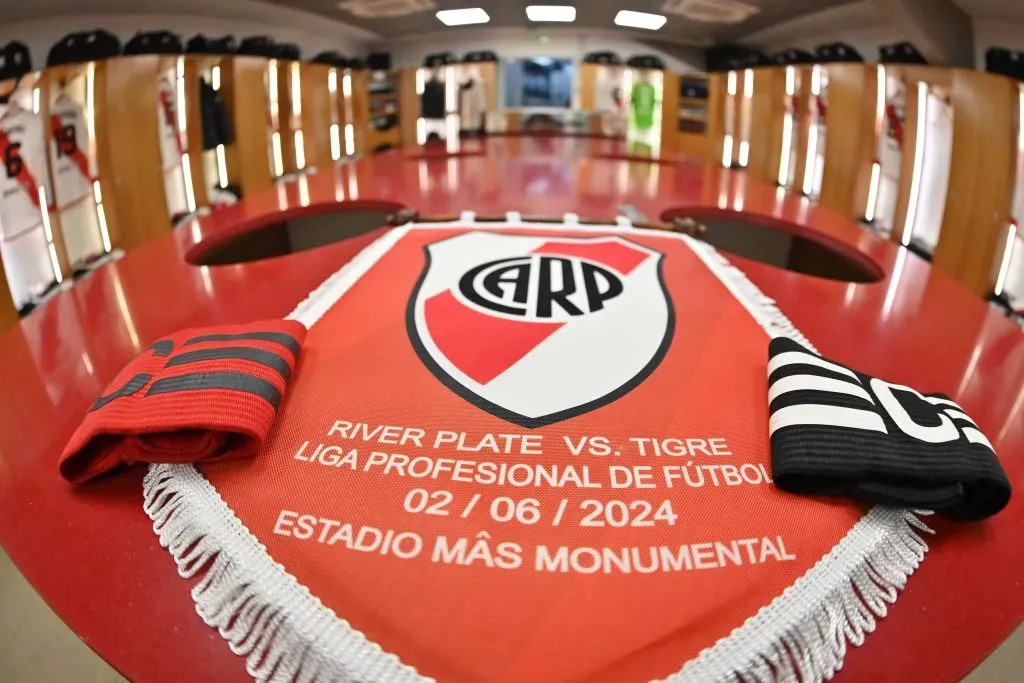 El vestuario de River vuelve a recibir a los jugadores (Foto @RiverPlate).