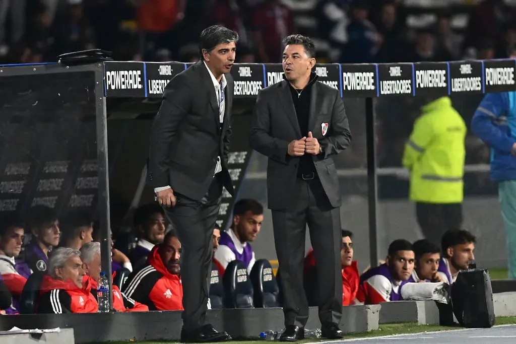 Marcelo Gallardo junto a Biscay en Córdoba.