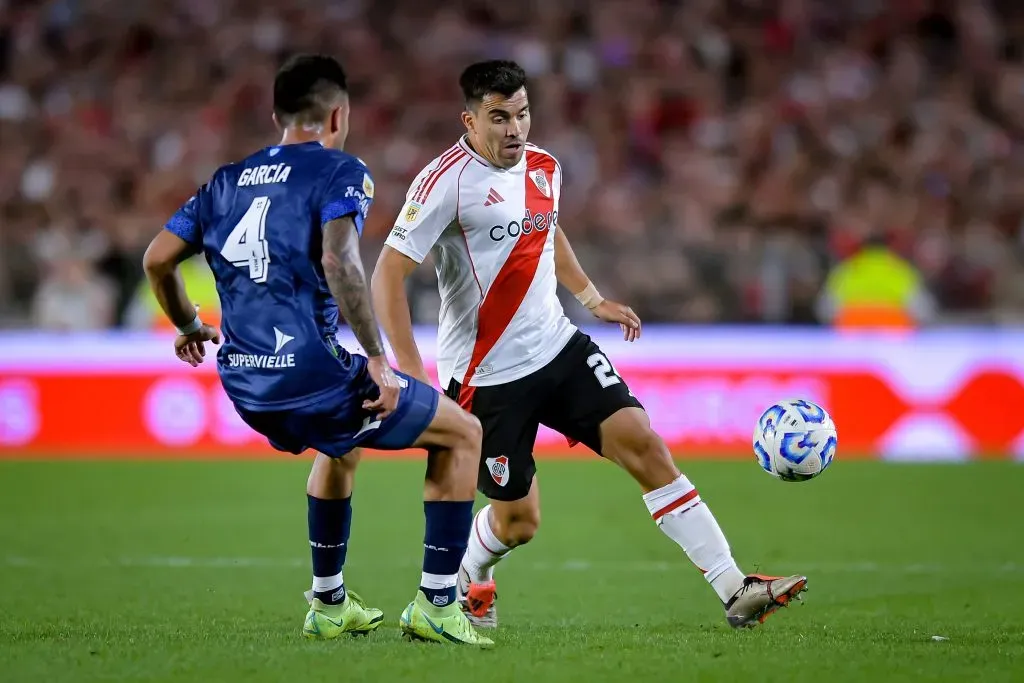 Acuña tuvo un gran partido ante Vélez. (Getty)