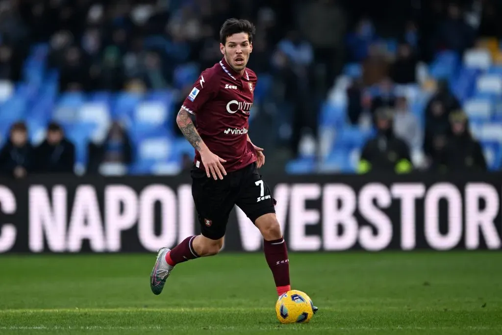 Agustín Martegani en Salernitana (Getty Images)