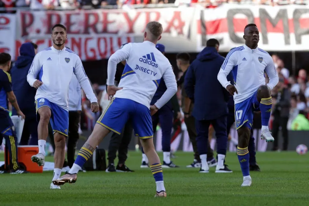 Nicolás Figal y Advíncula en Boca (Getty Images)