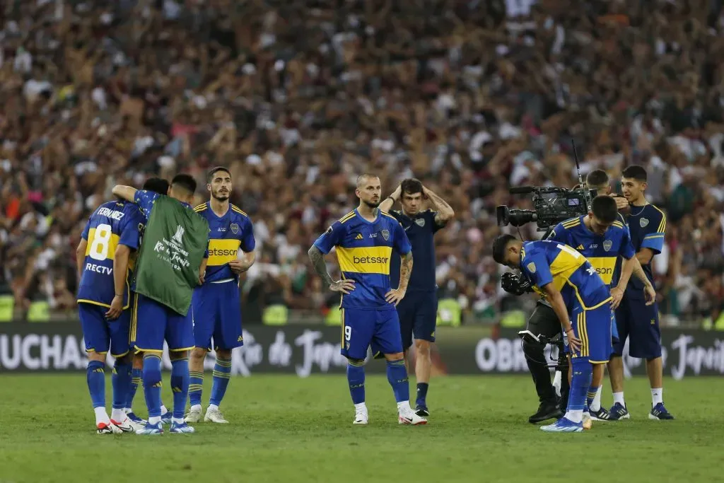 El lamento de todo Boca tras perder la final de la Libertadores. Foto: Getty