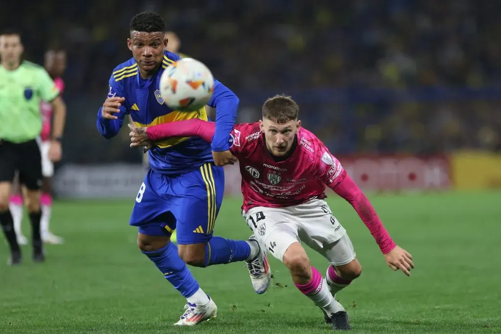 Fabra en Boca vs. Independiente del Valle (Getty Images)