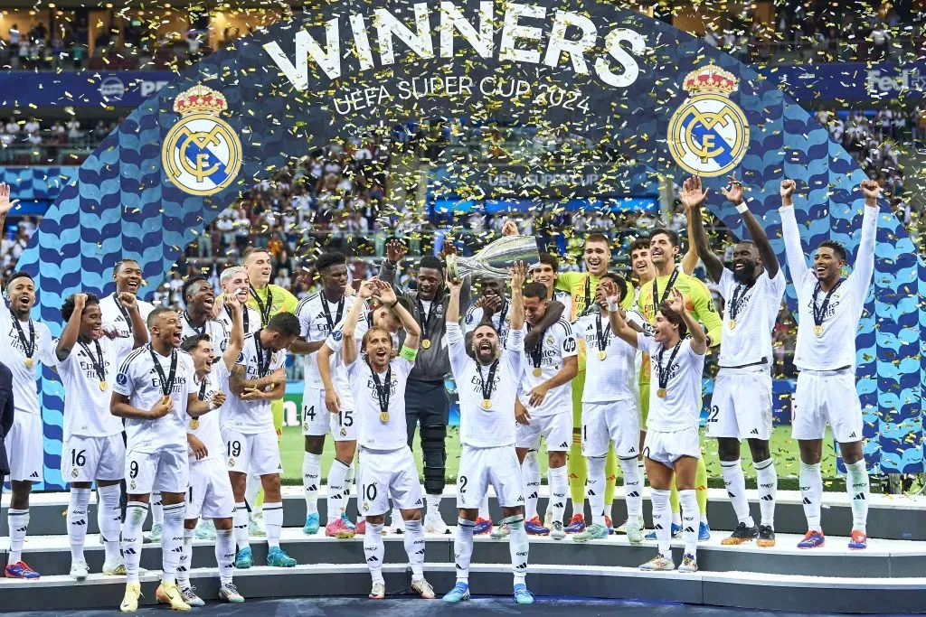 Real Madrid, campeón de la Supercopa de Europa 2024 (Getty Images)