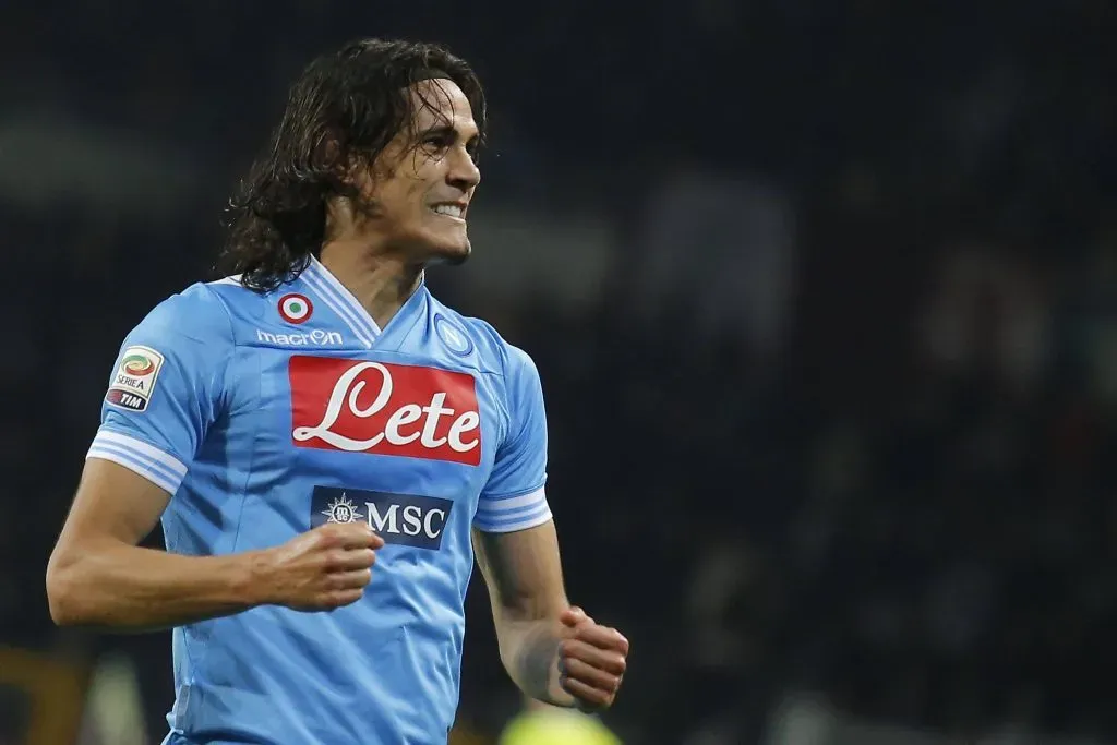 Edinson Cavani, en Napoli. (Imago)