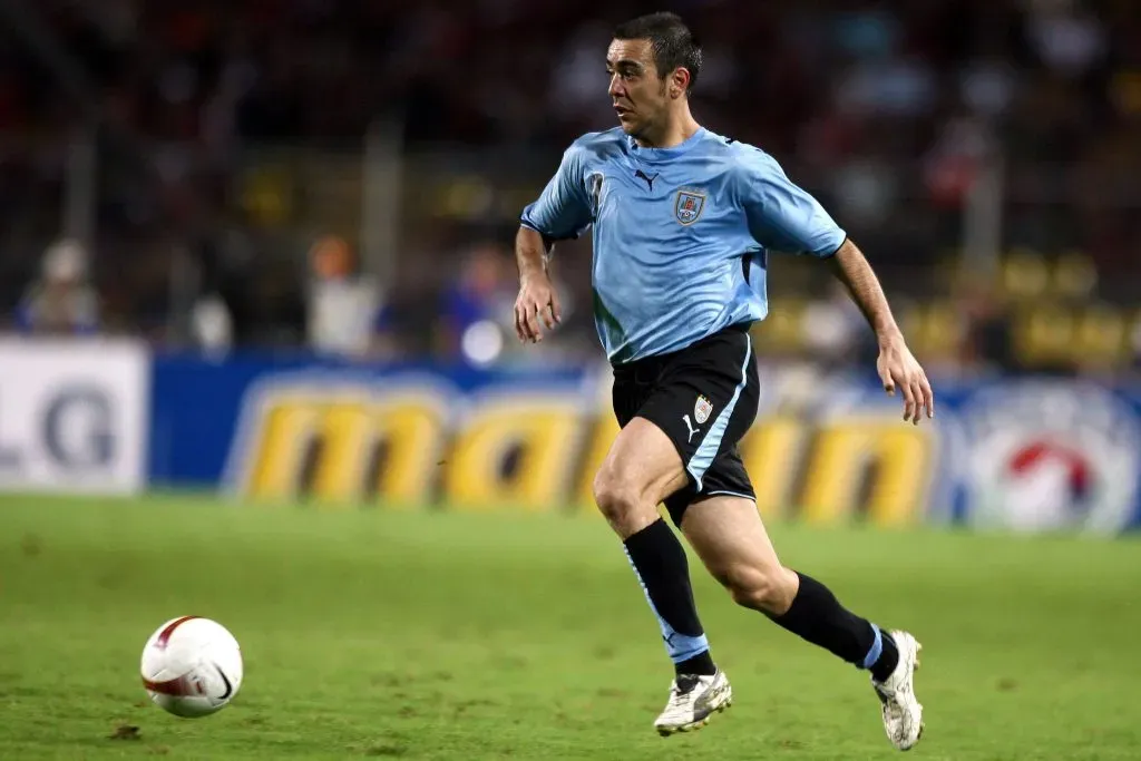 Álvaro Recoba, en la Selección de Uruguay. (Imago)