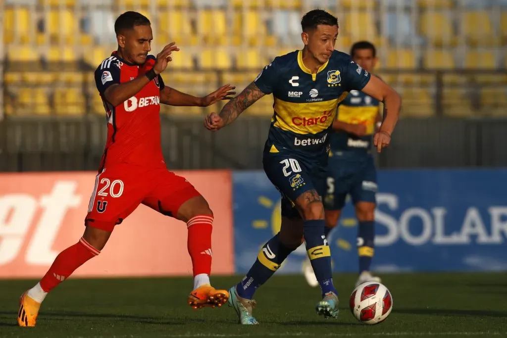 Federico Mateos arribó esta temporada en Universidad de Chile. Foto: Photosport.