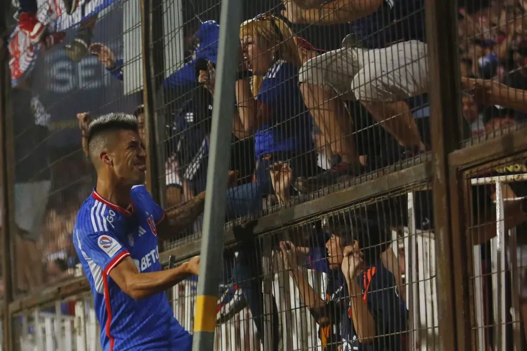 Leandro Fernández marcó en el último duelo en el estadio Santa Laura con Universidad de Chile. Foto: Marcelo Hernandez/Photosport