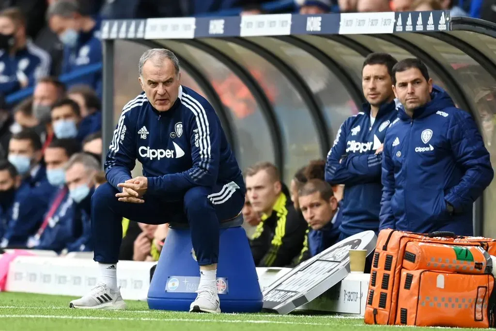 Trabajando juntos en el Leeds United, en el año 2021. (Photo by Michael Regan/Getty Images)