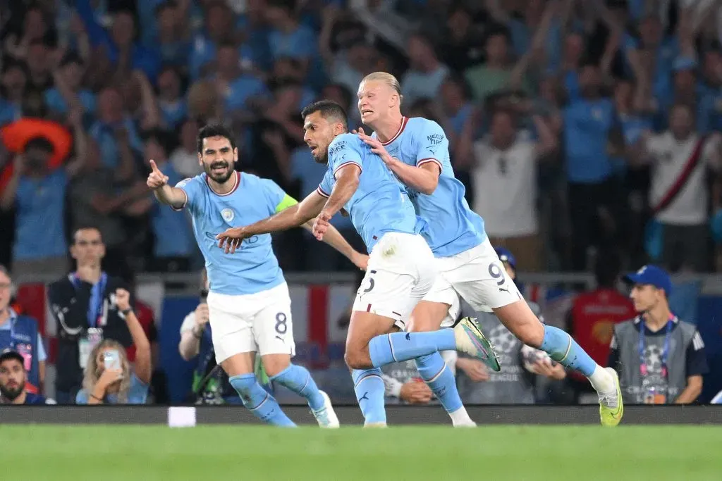 Manchester City, con un golazo de Rodri, venció al Inter de Milán y es campeón de la Champions League. Foto: Getty Images