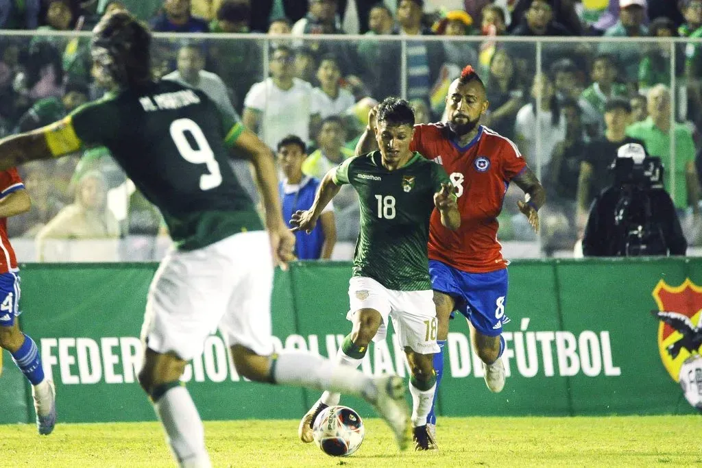 Arturo Vidal apuesta por los jóvenes de la selección chilena para volver a un Mundial. Foto: Photosport.