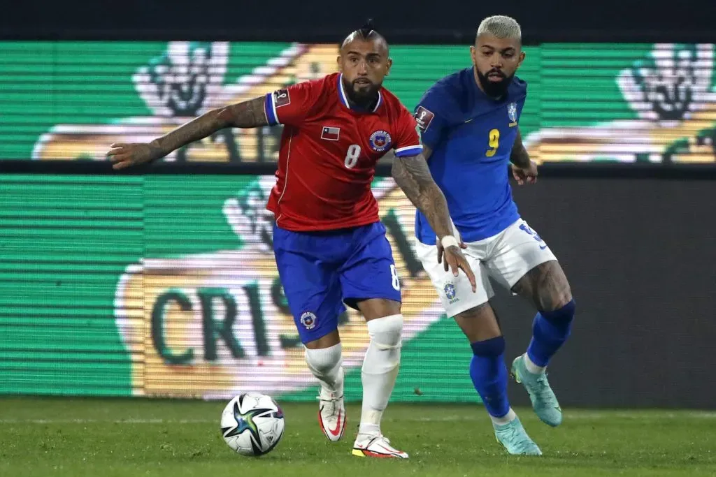 Chile jugó contra Brasil en el Monumental rumbo a Qatar 2022 (Photosport)