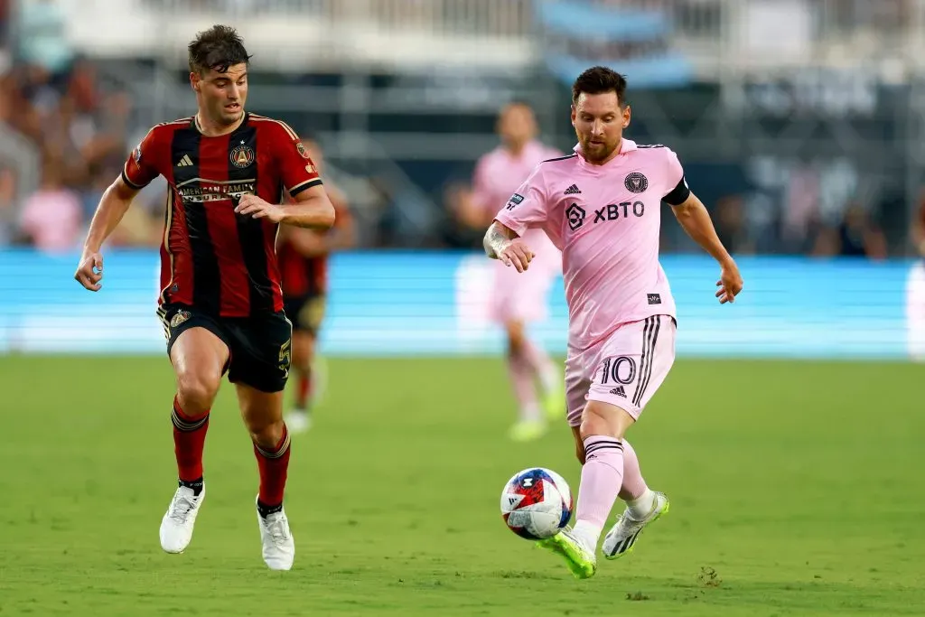 Messi causa sensación en su estreno en la Leagues Cup (Getty)