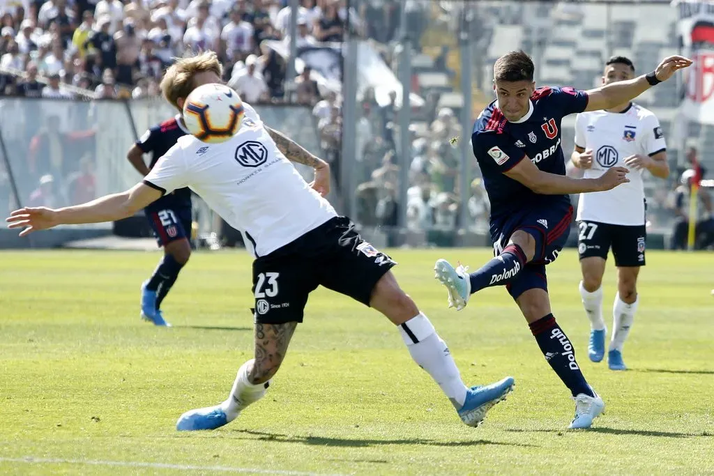 Nicolás Oroz jugando por Universidad de Chile. Foto: Ramon Monroy/Photosport
