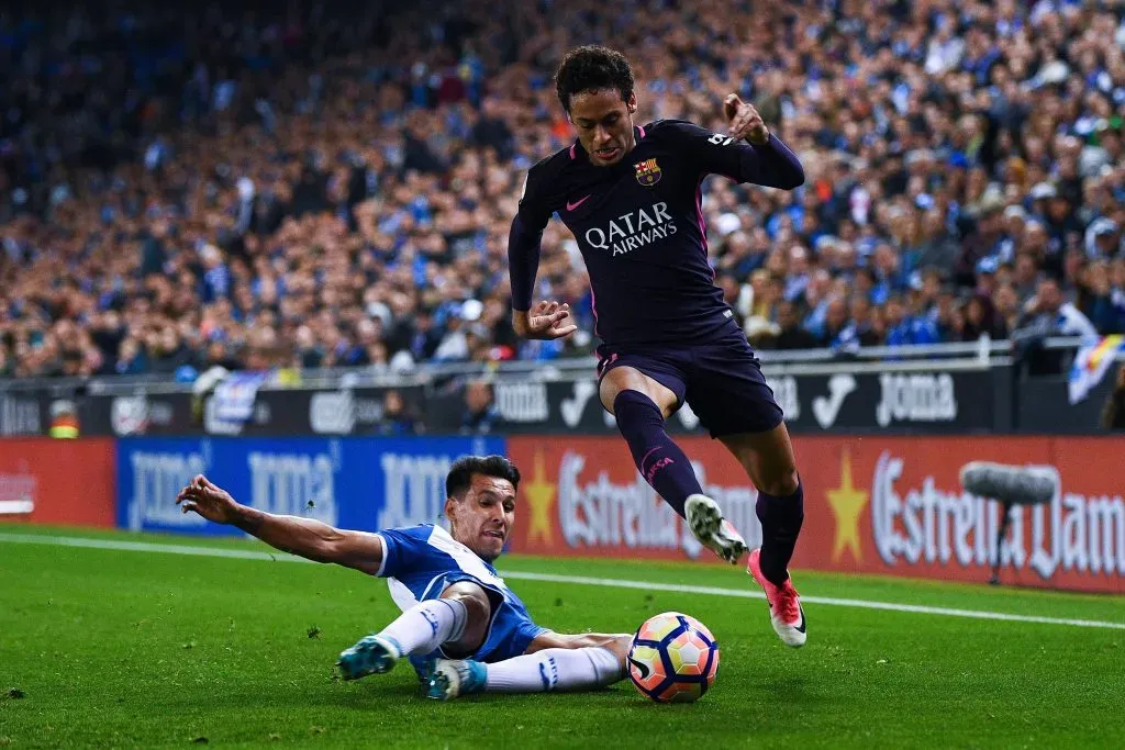 Neymar jugó en Barcelona 186 partidos, con 105 goles y 78 asistencias. | Foto: Getty Images.