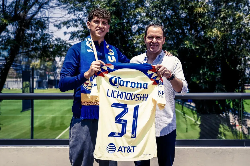 Igor Lichnovsky lucirá la camiseta “31” en el América de México. (Captura Club América).