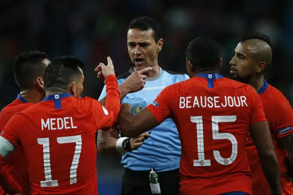 Roldán estuvo en la polémica en la Copa América2021 tras el duelo de Chile vs Paraguay. Foto:  Andres Pina/Photosport