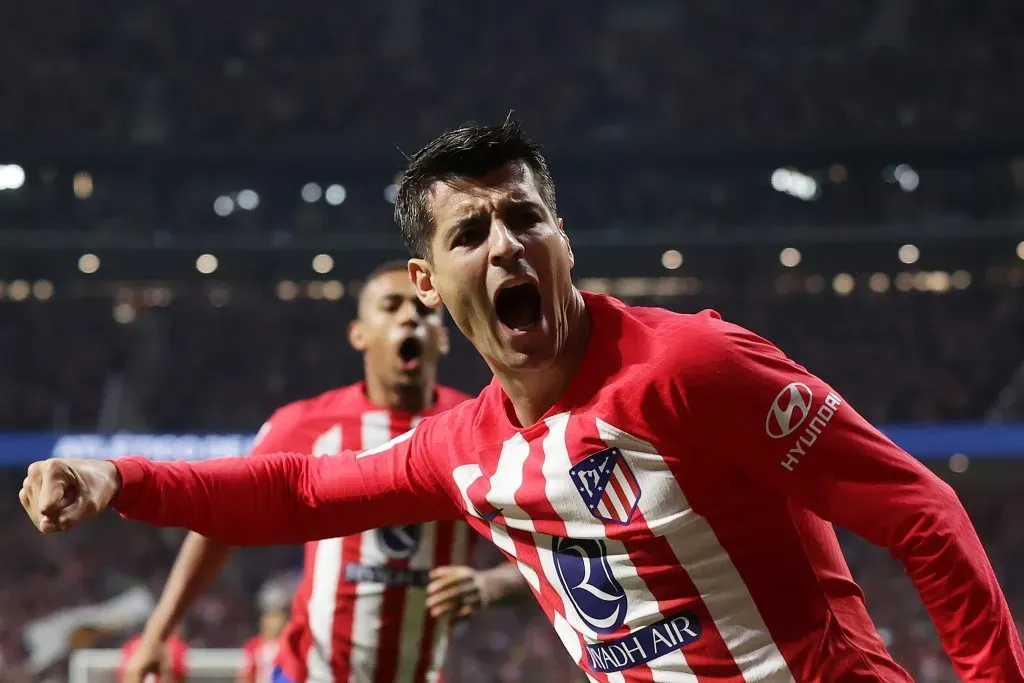 Álvaro Morata fue elegido el mejor jugador del derby, anotando dos goles de cabeza | Getty Images