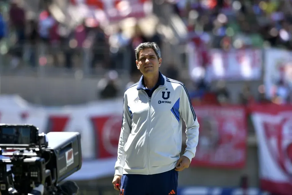 Mauricio Pellegrino explotó tras la derrota ante Copiapó. Foto: Alejandro Pizarro Ubilla/Photosport