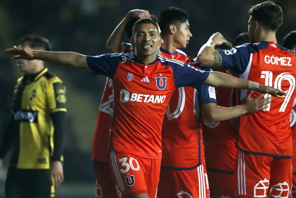 Cristián Palacios es el segundo goleador de la U. Foto: Andres Pina/Photosport