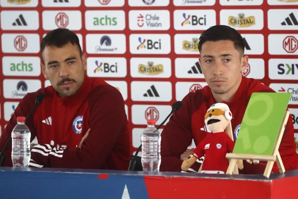 Matías Catalán en conferencia previa al Chile vs. Perú.