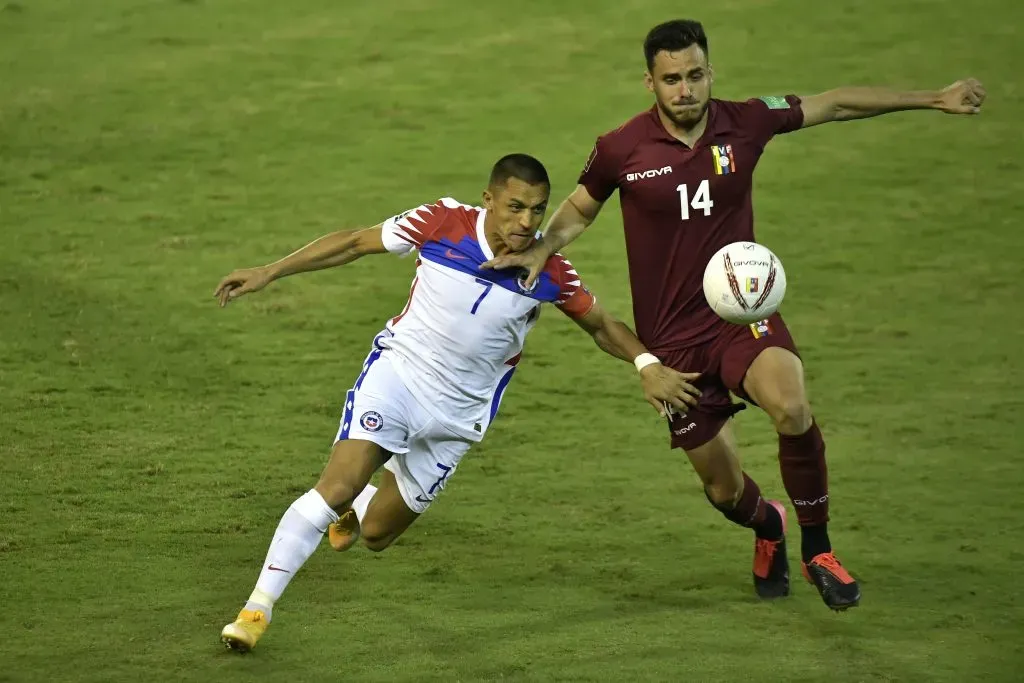 En su última visita a Venezuela, Chile cayó por 2 a 1 en el 2020. Foto: Photosport.