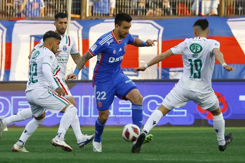 Matías Zaldivia no estará con la U en sus amistosos por el receso del fútbol chileno, ya que está con la Roja Sub 23 en los Panamericanos. | Foto: Photosport