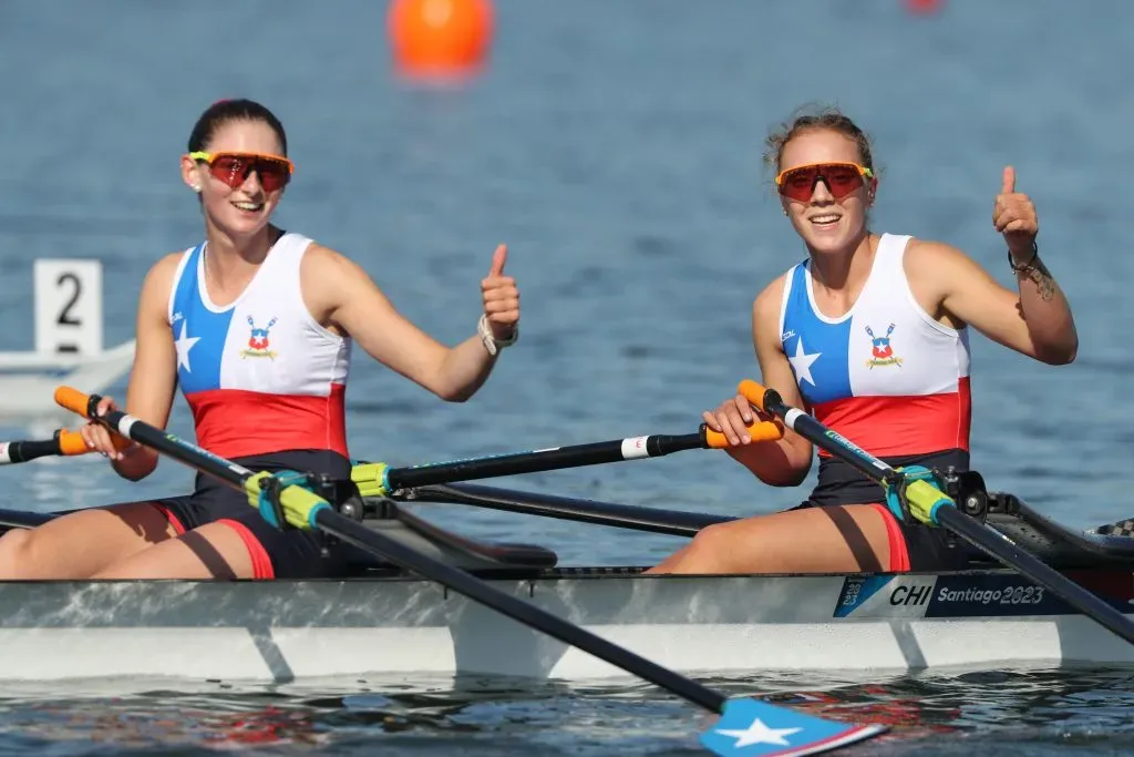 La tercera medalla de oro del Team Chile la obtuvieron Liewald y Niemeyer. | Foto: Photosport / Santiago 2023