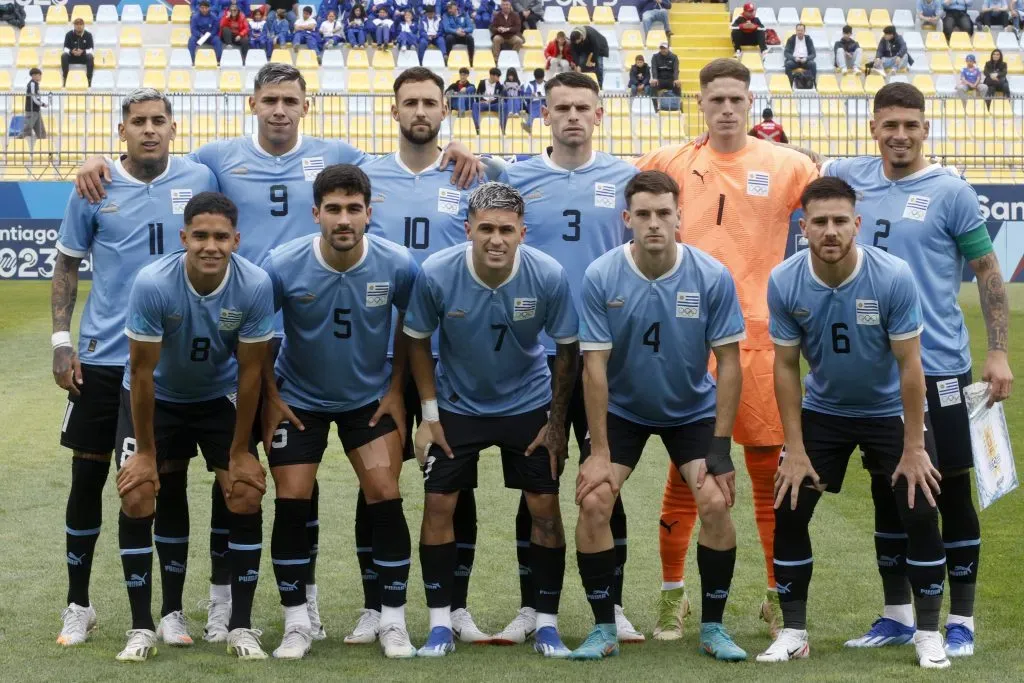 Uruguay espera a la Roja en la segunda fecha del grupo en el fútbol Panamericano. Foto de Martin Thomas/Santiago 2023 via Photosport.