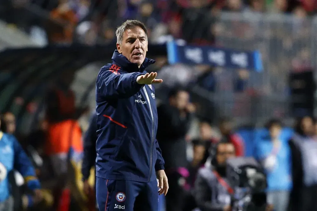 Eduardo Berizzo se juega parte importante de su cargo en los Juegos Panamericanos. Foto de Martin Thomas/Santiago 2023 via Photosport.