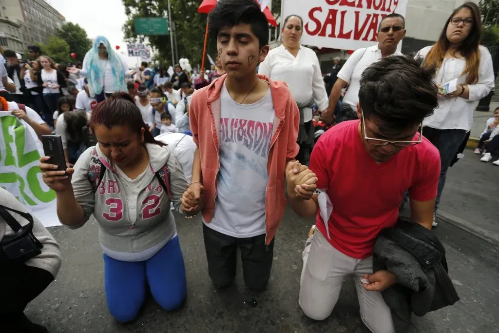 Miles de creyentes protestantes celebran este día. Foto:  Paul Plaza/Aton Chile