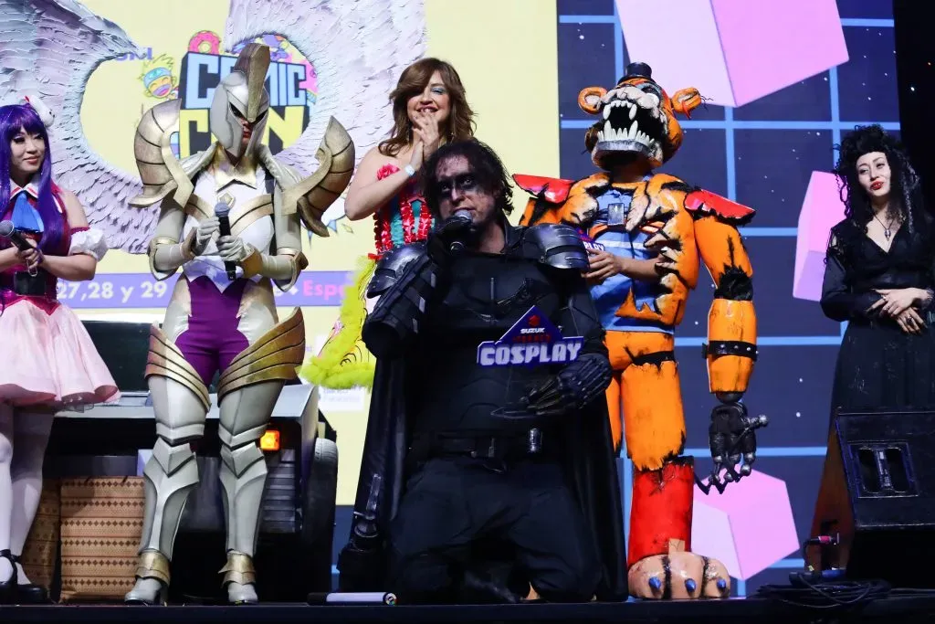 Batman fue el ganador del concurso, mientras que Freddy fue otro de los reconocidos. A la izquierda, Yaya Han quien fue jurado. Foto: Comic Con