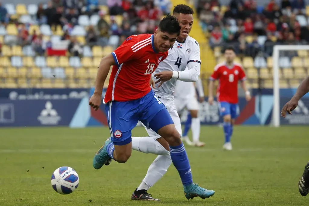 Damián Pizarro no ha logrado marcar y es el único delantero de Chile sin goles en los Juegos Panamericanos. Foto: Photosport.